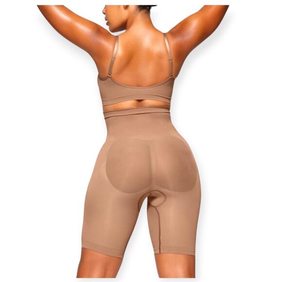 Skims High-Waisted Shapewear Shorts in Sienna size XL New In Box - Picture 3 of 11
